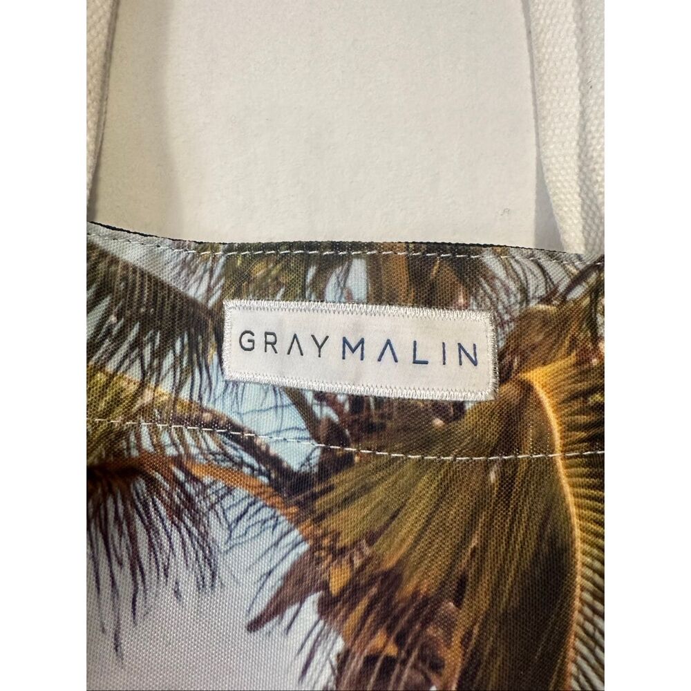 Gray Malin Beach Tote Bag Canvas Palm Tree Aerial Beach Print Large Travel Tote — image 2 of 8